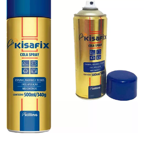 Adesivo Cola Spray para teto, laterais de porta automotivos caminhões e uso geral killing aerosol 340gr resistente a calor